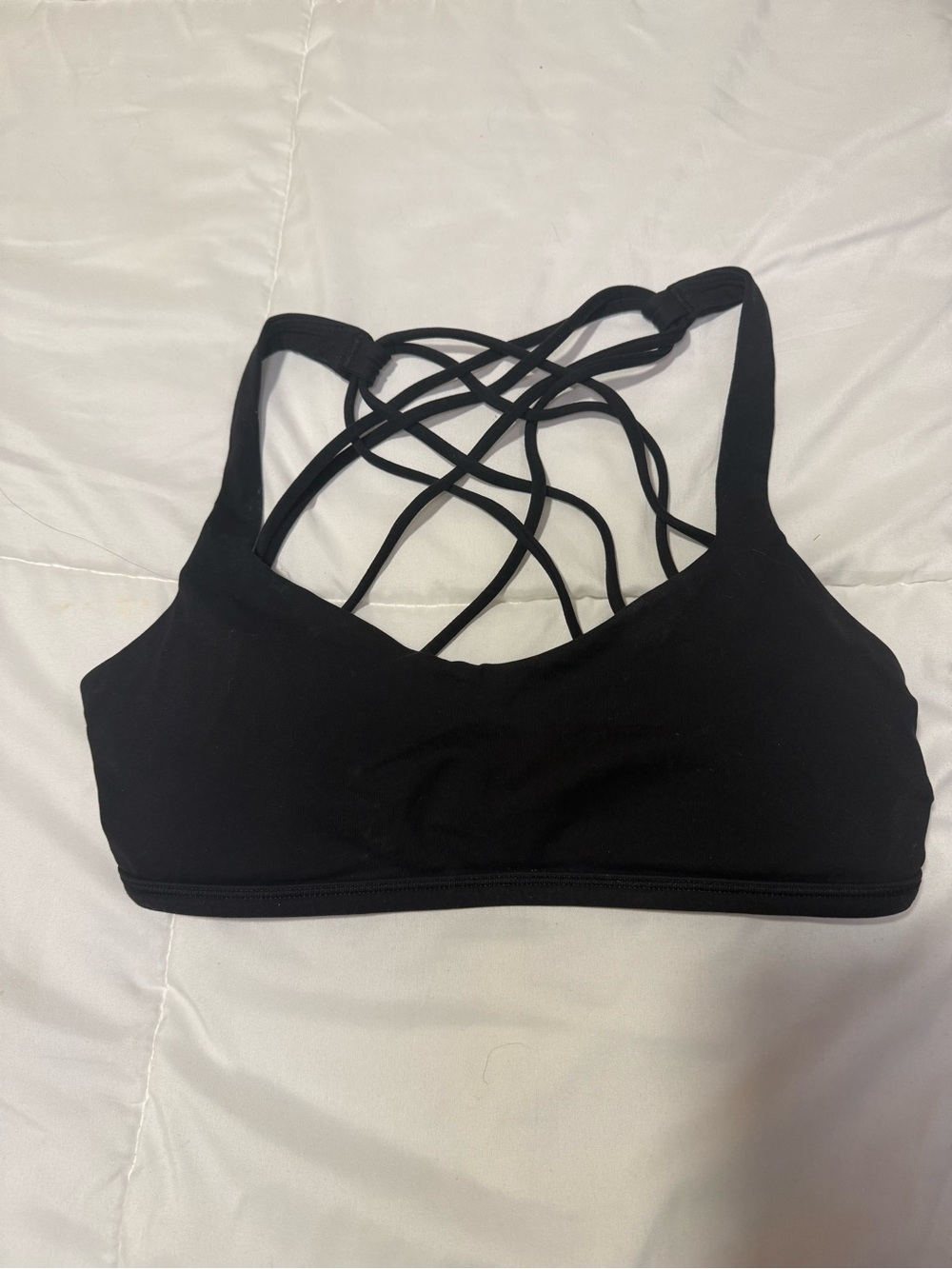lululemon athletica Black Strappy Back Sports Bra